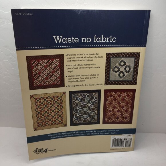 The Quiltmaker's Club Fat Quarter Winners Quilt Book Monique Dillard 11 Patterns - Picture 11 of 11